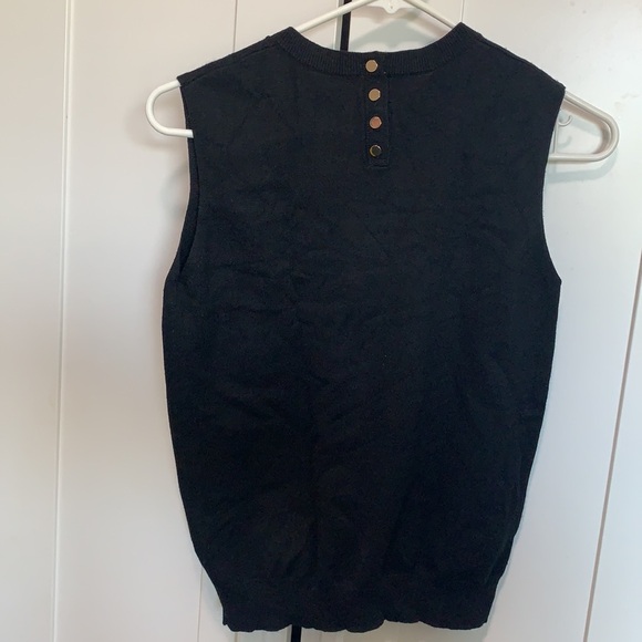 Black Sleeveless Sans & Sans Top - Picture 3 of 3